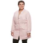 Plus Size Jennifer Lopez Embellished Anorak Jacket, Women's, Size: 3xl, Pink
