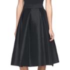 Women's Ronni Nicole Pleated Taffeta Skirt, Size: 12, Black