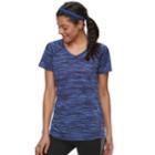 Women's Tek Gear&reg; Space Dye Base Layer Tee, Size: Large, Drk Purple