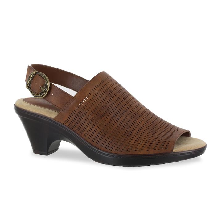 Easy Street Jessie Women's Slingback Mules, Size: Medium (10), Dark Brown