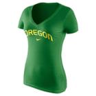 Women's Nike Oregon Ducks Wordmark Tee, Size: Xxl, Green