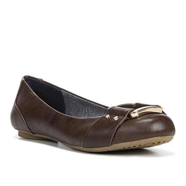 Dr. Scholl's Frankie Women's Ballet Flats, Size: 8.5 Wide, Brown Over
