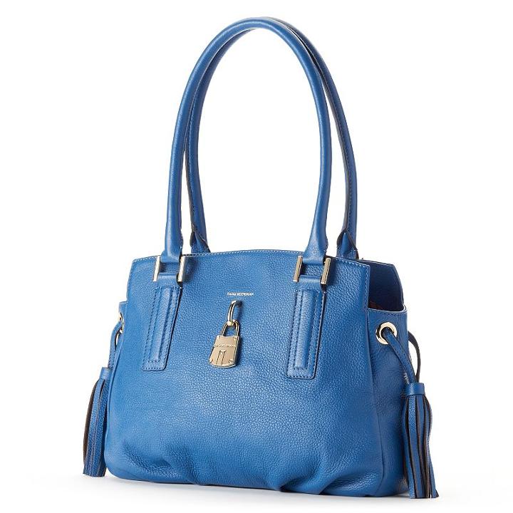 Dana Buchman Ritz Leather Shopper, Blue