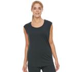 Women's Gaiam Bliss Yoga Tee, Size: Large, Oxford