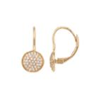 Napier Cubic Zirconia Disc Nickel Free Drop Earrings, Women's, Gold