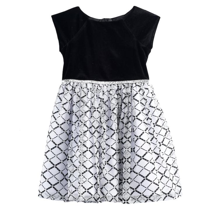 Girls 4-6x Marmellata Classics Printed Dress, Size: 4, Oxford