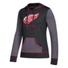 Women's Adidas Detroit Red Wings Script Pullover Hoodie, Size: Small, Black