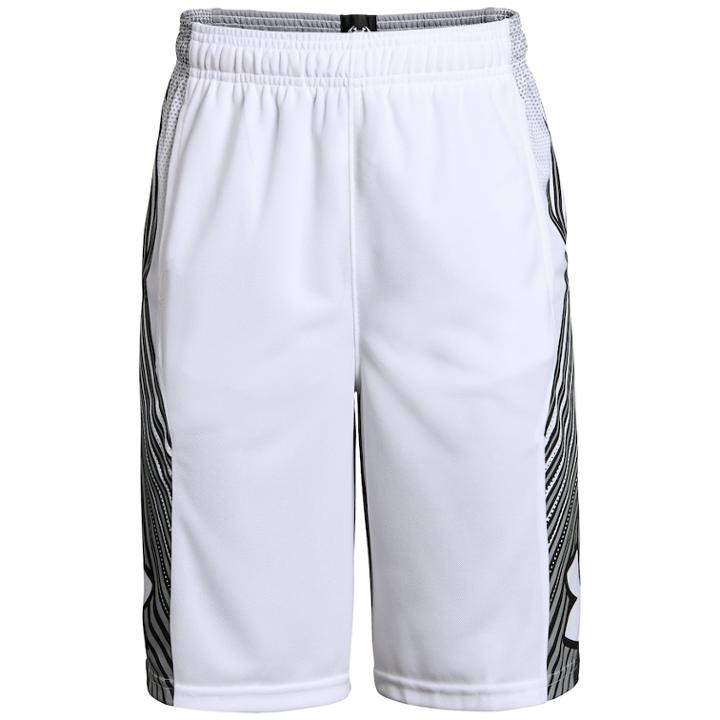 Boys 8-20 Under Armour Space The Floor Shorts, Size: Small, White