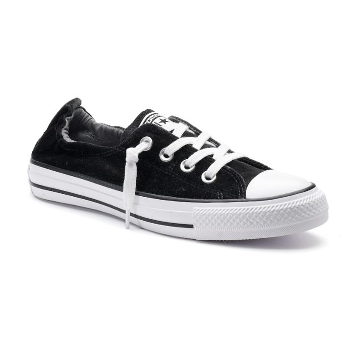 Women's Converse Chuck Taylor All Star Shoreline Velvet Sneakers, Size: 7, Black