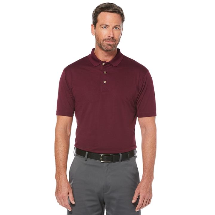 Men's Grand Slam Regular-fit Stretch Performance Golf Polo, Size: Small, Purple Oth