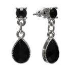 1928 Drop Earrings, Women's, Black