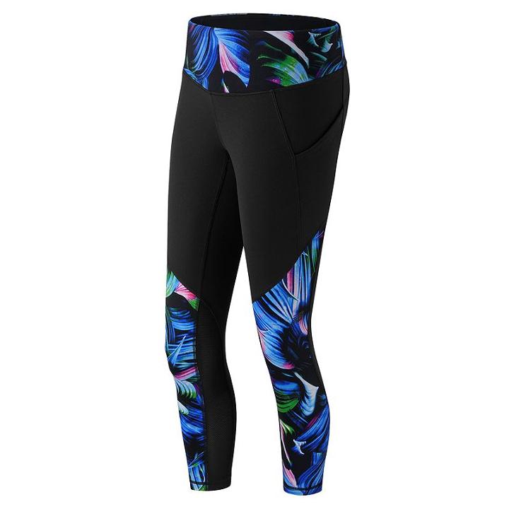 Women's New Balance Fashion Capri Workout Tights, Size: Xs, Beige Over