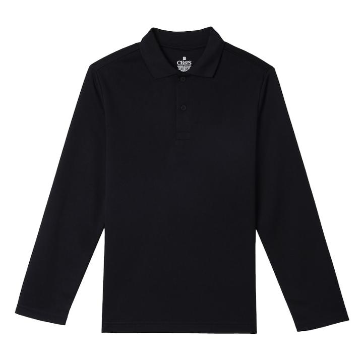 Boys 8-20 Chaps Performance Polo, Size: 18-20, Black