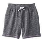 Girls 7-16 & Plus Size So&reg; Slubbed Soft Midi Shorts, Girl's, Size: 18 1/2, Dark Grey