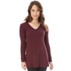 Juniors' Iz Byer Lattice Back Swing Top, Teens, Size: Large, Drk Purple