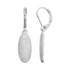 Dana Buchman Textured Oval Drop Earrings, Women's, Silver