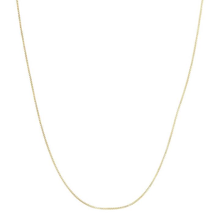 10k Gold Adjustable Box Chain Necklace - 22 In, Women's, Size: 22, Yellow