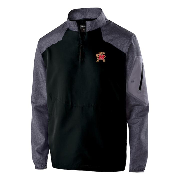 Men's Maryland Terrapins Raider Pullover Jacket, Size: Medium, Dark Grey