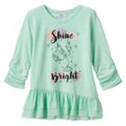 Disney D-signed Beauty And The Beast Girls 7-16 Lumiere Shine Bright Hatchi Tee, Girl's, Size: Xs, Lt Green