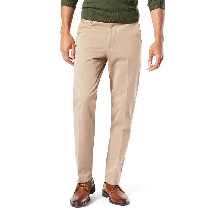 Men's Dockers&reg; Smart 360 Flex Slim Tapered Fit Workday Khaki Pants, Size: 31x30, Dark Beige