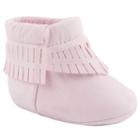 Wee Kids Fringe Bootie Crib Shoes - Baby Girl, Size: 0, Pink