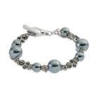 Simply Vera Vera Wang Beaded Chain Wrapped Toggle Bracelet, Women's, Grey Other