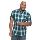 Big & Tall Urban Pipeline&reg; Awesomely Soft Regular-fit Plaid Button-down Shirt, Men's, Size: Xl Tall, Dark Blue
