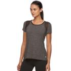 Women's Fila Sport&reg; Relaxed Mesh High Low Workout Tee, Size: Xs, Black