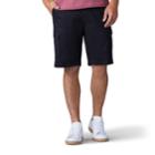 Men's Lee Straight-fit Extreme Comfort Cargo Shorts, Size: 38, Black