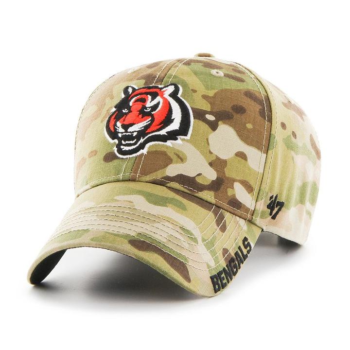 Adult '47 Brand Cincinnati Bengals Multicam Myers Adjustable Cap, Ovrfl Oth