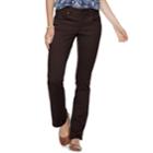 Women's Sonoma Goods For Life&trade; Midrise Sateen Bootcut Pants, Size: 12 Short, Med Brown