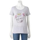 Juniors' Nickelodeon Rugrats Angelica Halo Graphic Tee, Girl's, Size: Large, Med Grey