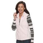 Croft & Barrow&reg; Petite Fleece Vest, Women's, Size: L Petite, Brt Pink