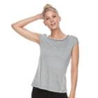 Women's Tek Gear&reg; Performance Cap Sleeve Tee, Size: Small, Black