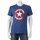 Marvel Captain America Shield Tee - Men, Size: Xl, Brt Blue