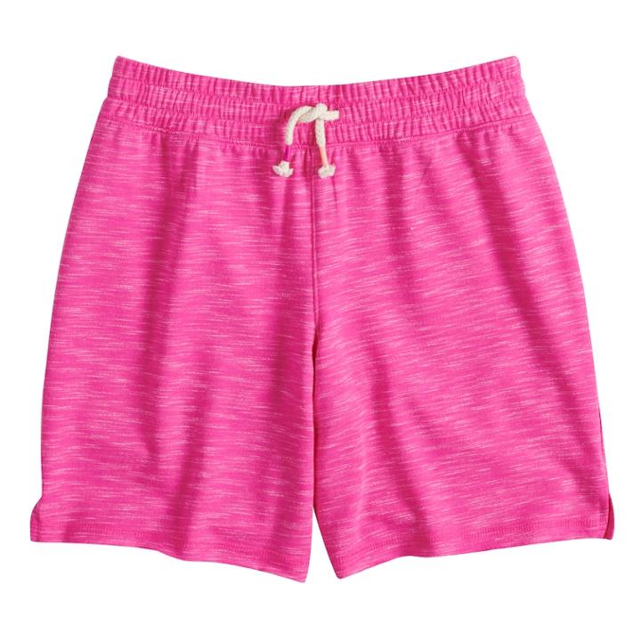 Girls 7-16 & Plus Size So&reg; Core Midi Shorts, Size: 7-8, Brt Pink