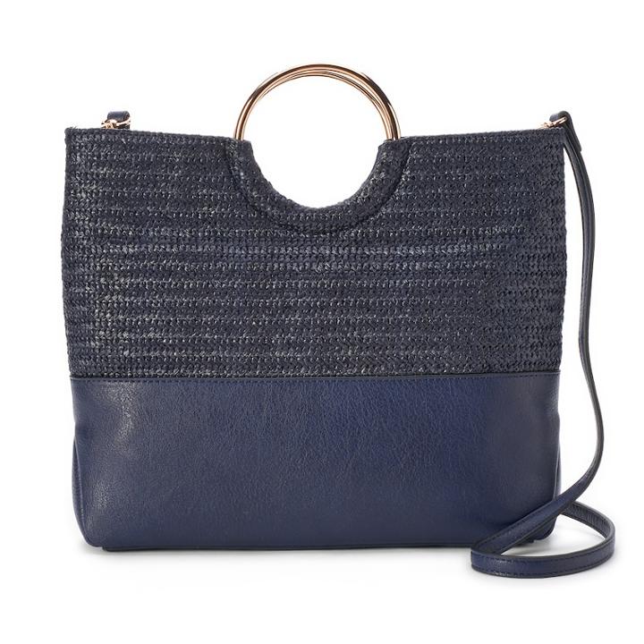 Lc Lauren Conrad O-ring Convertible Crossbody Bag, Women's, Blue (navy)