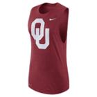 Women's Nike Oklahoma Sooners Dri-fit Muscle Tee, Size: Small, Red
