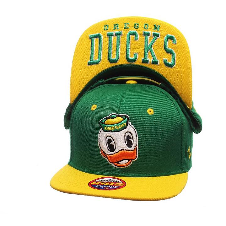Youth Zephyr Oregon Ducks Undercard Snapback Cap, Boy's, Green