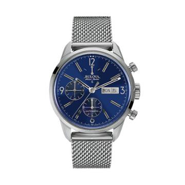 Bulova Men's Accu Swiss Automatic Stainless Steel Mesh Watch, Grey