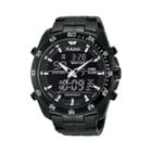 Pulsar Men's Stainless Steel Analog & Digital Chronograph Watch - Pw6011, Black