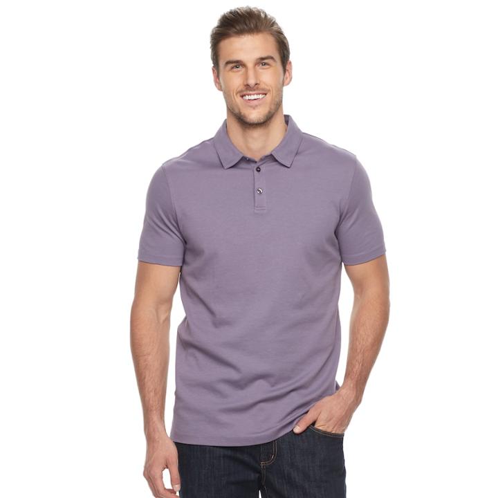 Big & Tall Apt. 9&reg; Regular-fit Soft Touch Stretch Interlock Polo, Men's, Size: Xxl Tall, Med Purple