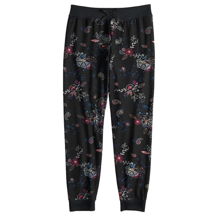 Girls 7-16 Mudd&reg; Ribbed Waist Jogger Pants, Size: 14, Oxford