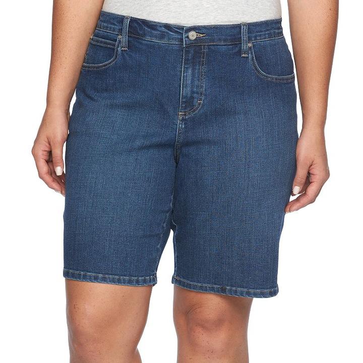 Plus Size Lee Relaxed Fit Bermuda Shorts, Women's, Size: 22 - Regular, Lt Brown