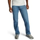 Men's Lee Regular-fit Stretch Straight-leg Jeans, Size: 38x29, Light Blue