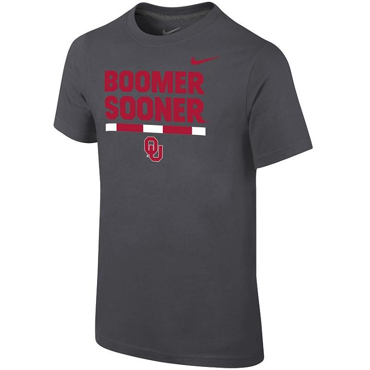 Boys 8-20 Nike Oklahoma Sooners Local Verbiage Tee, Size: L 14-16, Grey