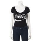 Juniors' Coca-cola Enjoy Graphic Ringer Bodysuit, Girl's, Size: Xl, Oxford