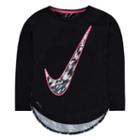 Girls 4-6x Nike Dri-fit Printed Curved High-low Tee, Girl's, Size: 6, Oxford