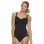 Women's Tyr Controlfit Twist-front One-piece Swimsuit, Size: 10, Black