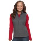 Petite Croft & Barrow&reg; Quilted Knit Vest, Women's, Size: Xl Petite, Dark Grey